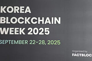 Tutorial Team at Korea Blockchain Week 2025