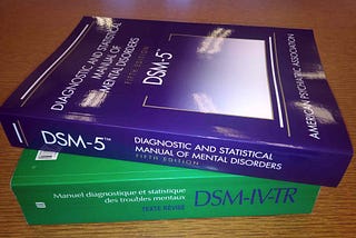 DSM-5 stacked on top of DSM-IV-TR