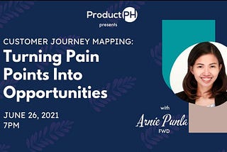 Turning Pain Points into Opportunities with Arnile Punla blue banner with resource speaker headshot
