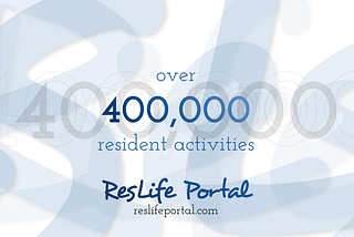 Over 400,000 resident activities