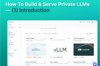 How To Build & Serve Private LLMs — (1) Introduction