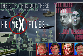 The meX Files x-files parody poster