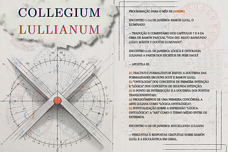 Grupo de estudos: Collegium Lullianum [CRONOGRAMA DE JANEIRO]