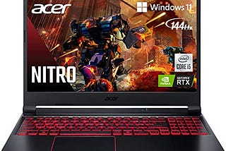 Acer Nitro 5 AN515–55–53E5 Gaming Laptop | Intel Core i5–10300H