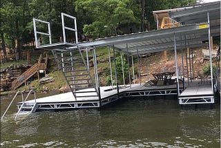 What is the best way you can anchor a swim dock?