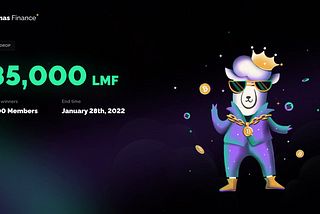 Lamas Finance 85,000 LMF ($34,000) Airdrop Campaign for SOLANA Address