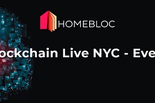 Blockchain Live NYC — Event