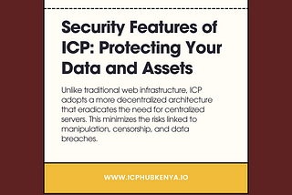 Security Features of ICP: Protecting Your Data and Assets