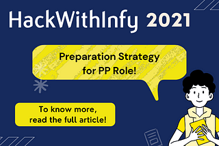 How to Prepare for PP Role through HackWithInfy 2021?