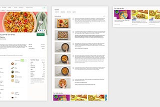 A sliced-down Hellofresh recipe details page