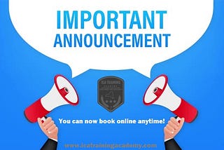 Hello, all ICA Training Academy customers and supporters.