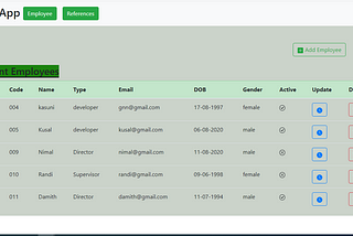 Design Employee Management System step by step using Angular 8