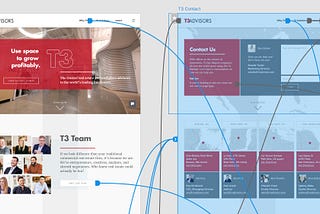 T3 Advisors web design process