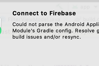 Connect to Firebase Error in Android