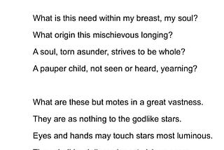 A sonnet (#1)