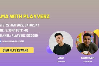 Playverz — AMA Highlights (22 Jan 2022)