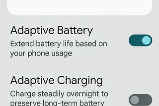 Adaptive Battery: Simplified