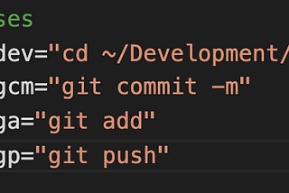 ZSH and Git Aliases.