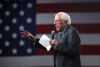 Sen. Bernie Sanders in Des Moines, Iowa