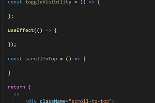 React: Scroll To The Top of The Page