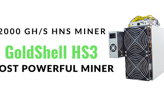 GOLDSHELL — HS3 HANDSHAKE MINER 2000 GH/S Review