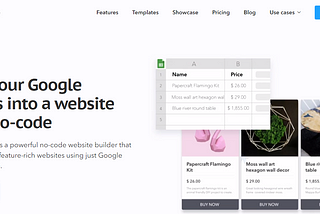 Turn Your Google Sheets into a Website with SpreadSimple — No-Code Website Builder