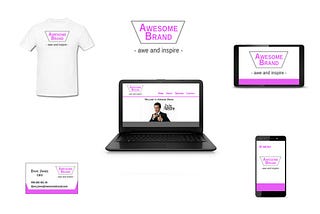 A unified brand identity. Logo, website, business card, t-shirt design.