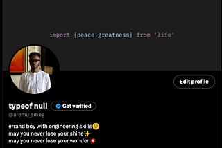 typeof null