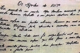 Os Segredos do Êxito é mais que uma carta. É um Provérbios moderno.