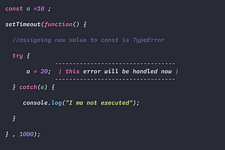 JavaScript — Errors and Exception Handling