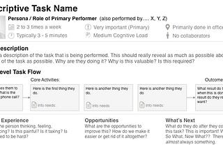 Rich Task Analysis