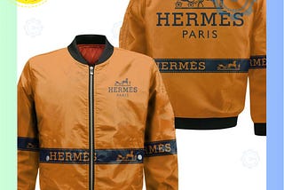 HERMES PARIS LUXURY BRAND BOMBER JACKET