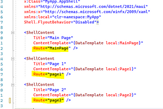 Basic Shell Navigation in .Net Maui