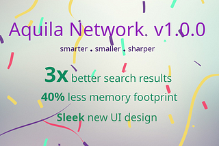 Aquila Network 1.0.0 (Beta) Released 🥳