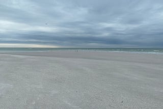 Siesta Key Beach, Florida, in January