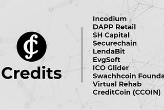 Credits se asoció recientemente con diez proyectos