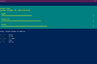 PowerShell Clock