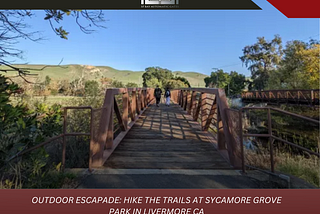 Outdoor Getaway: Explore Sycamore Grove Park’s Trails in Livermore, California