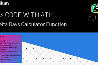 Delta Days Calculator in Python