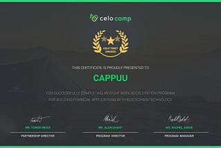 Cappuu 加入 Celo 加速器，與國際區塊鏈平台接軌