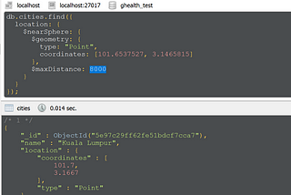 MongoDB Geo Lookup City by IP