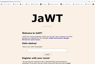 JaWT Scratchpad (picoCTF)