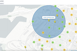 Leaflet Tip: Populate a circle upon clicking on a marker