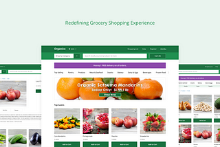 “Organico” Grocery Shopping Experience — UX/UI Case Study