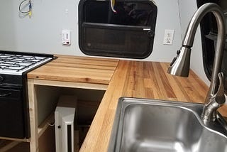 DIY Reclaimed Butcher Block Countertop