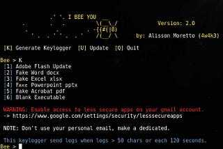 How to install BeeLogger onto Kali Linux in 2021