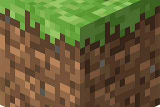 A Minecraft grass block