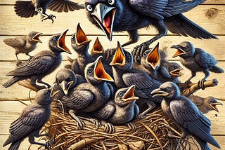 ravens getting angry