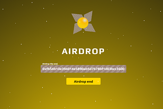 Airdrop completed