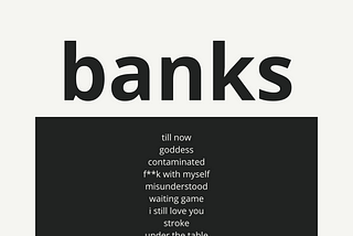 MY PERSONAL TOP 10: BANKS